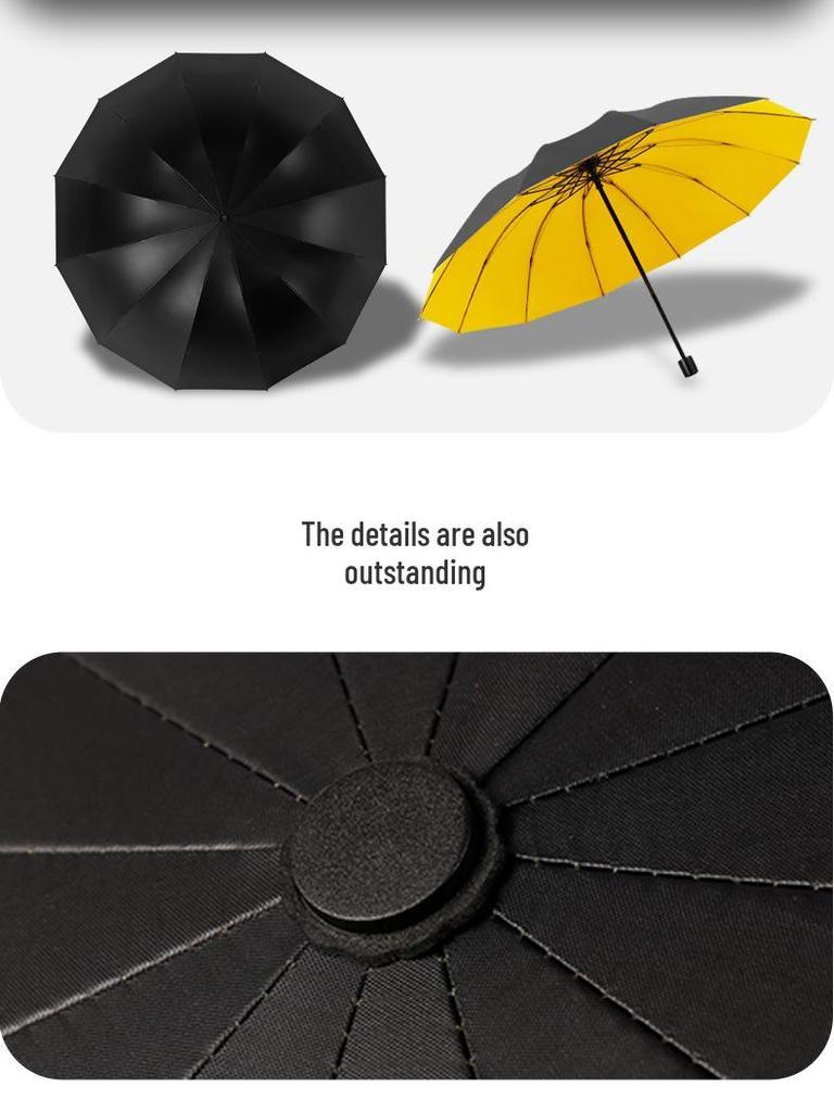 Extra Large Stormproof Folding Umbrella for Men - Reinforced and Extra Thick