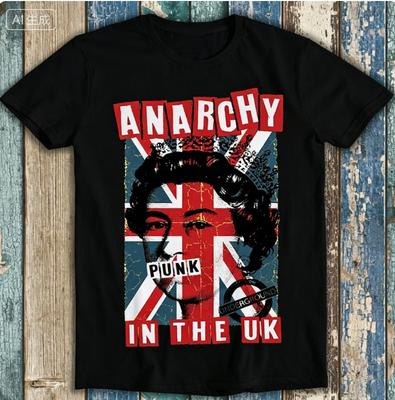 Anarchie ve Velké Británii Punková Hudba Rock Prodejce Vtipné Meme Dárek Tričko T Shirt Camisetas Nostalgie Retro