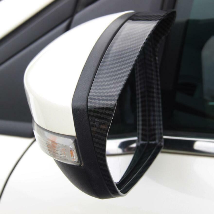 For Ford Escape Kuga 2013-2019 Carbon Fiber Side Mirror Rain Eyebrow Cover Trim