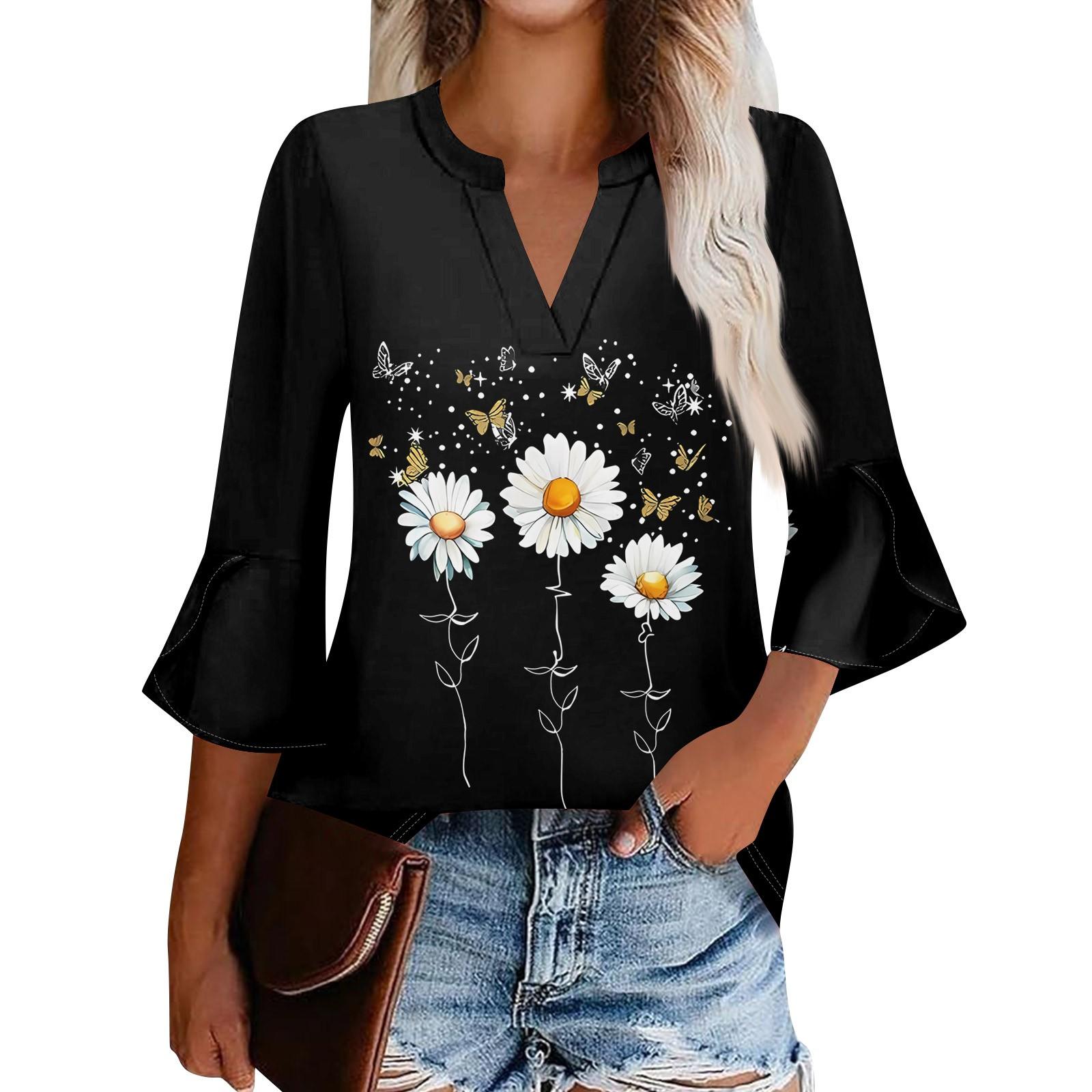 

Женская рабочая рубашка с плиссировкой и рукавом 3/4, рубашка с V-образным вырезом, повседневная рубашка с завязками на талии, деловая рубашка XXL белый