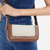 New CHARLES&KEITH Fabric Crossbody Bags Trumpets Women's Dark Denim Blue/Tan Tea Brown CK2-20671598-1