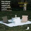 Chaise de Plage de Camping Pliable Portable d'Extérieur