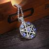 Pentagram Pentacle Satanic Satan Devil Occult Magic Demon Goth Rock Unisex Supernatural Necklace Pendant Vintage Protect Witch Talisman Health Jewelry