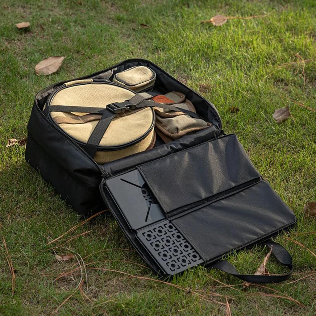 Camping Storage Box Waterproof Organizer With Handle 46L Camping Gear Organizer Sack For Outdoor Hiking Beach Picnics Weekend