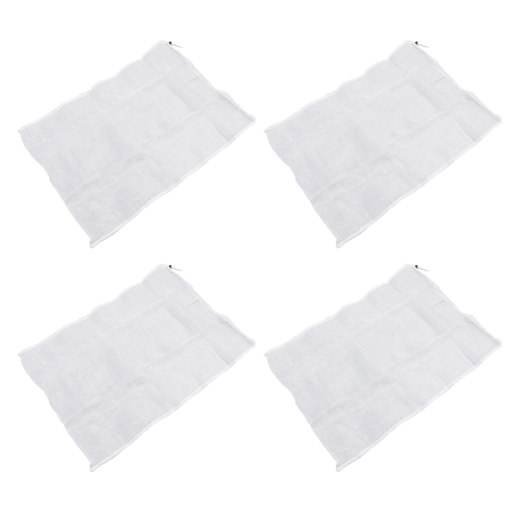 4PCS Protective Cover Netting Barrier Drawstring Design Garden Bird Barrier Mesh Cover 1.8x1.8m