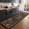 Corridor Long Carpet American Retro Style Restaurant Kitchen Water-Absorbent, Dirt-Resistant And Easy-To-Clean Floor Mat