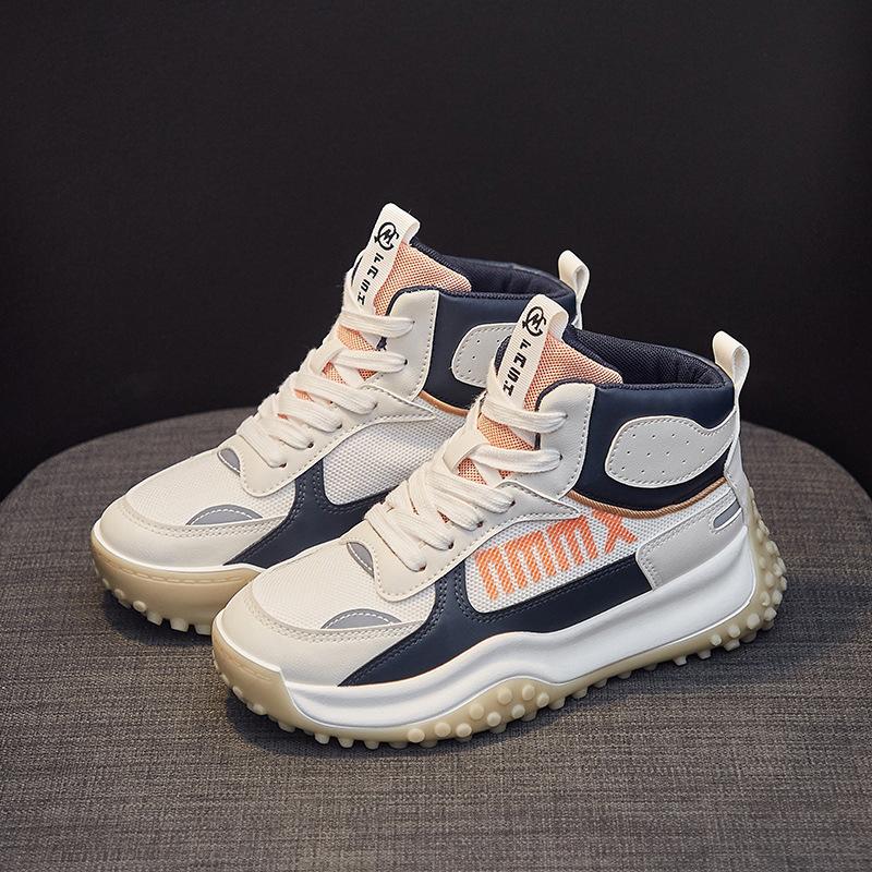 

Модные высокие кроссовки для женщин, повседневные кроссовки, дышащие, удобные кроссовки для тренировок, кроссовки для бега 40 синий/белый