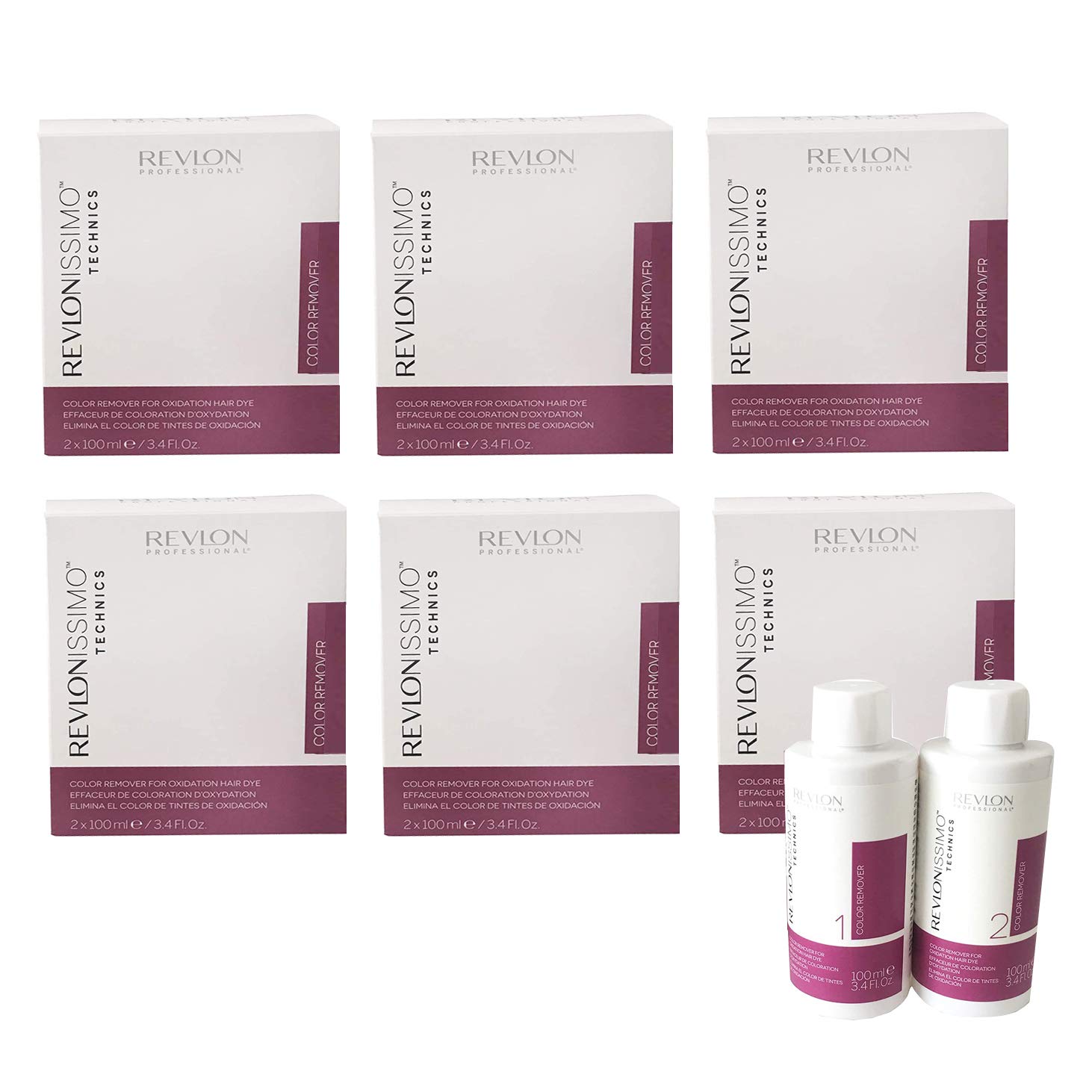 

Revlon Revronissimo Color Remover 1 средство 100 мл 2 средства 100 мл (Набор 6) +