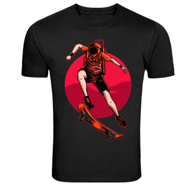 Astronaut Skateboard Space Skater Graphic T-Shirt