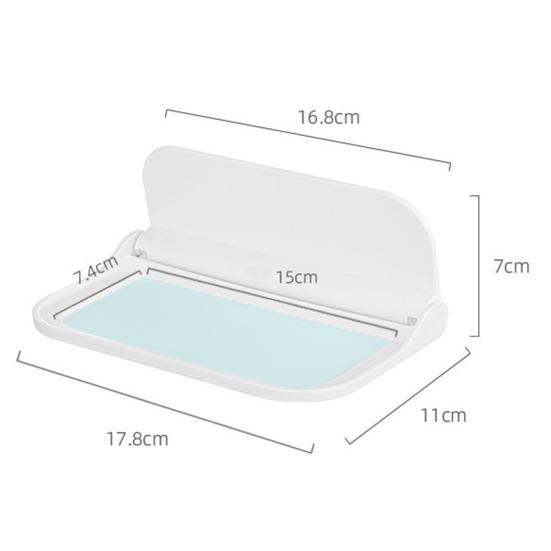 Yousheng Bathroom Storage Shelf Self-adhesive Foldable Wall-mounted Shelf Space-saving Storage Rack for Home Room