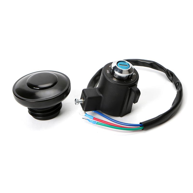 Motorcycle Ignition Switch Lock Fuel Gas Tank Oil Cap With 2 Keys Set For Harley Sportster 883 XL 883 Custom 1995-2003