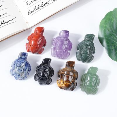 Adorno de Tortuga para Micro Paisaje Figuras de Piedra Natural Talladas a Mano Simbolizando Longevidad Buena Suerte Estatua para Acuario