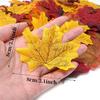 50/100Pcs Autumn Artificial Maple Leaf Fake Leaves Garland Maple Leaf Vine Garden Home Decor Thanksgiving Halloween Decoration
