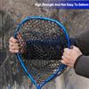 Aluminum Alloy Fishing Landing Net  Trout Net Soft Rubber Mesh Fly Fishing Net with Carabiner Fishing Gifts for Men