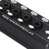 6.5mm 1 In 4 Out 3Pin Splitter Box Professional Distribution Ground Distribution Box 1 to 4 Splitter Studio Equipment
