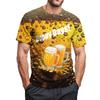Men's Crew-neck Casual Printed Short-sleeved T-shirt Top