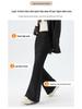 Lace-Accent High-Waist Slim-Fit Micro-Flare Pants for Women - 2026 Spring Fashion