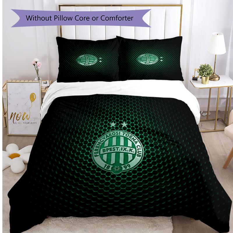 Set Biancheria da Letto 3 Pezzi con Stampa Ferencvaros Morbido Delicato sulla Pelle Lavabile Copripiumino e Federe Set Stagione Singola Camera da Letto