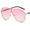 NEW Sun Glasses Women Anti-UV Spectacles Butterfly Google Oversize Frame Eyeglasses Personality Siamese Lens Sunglasses