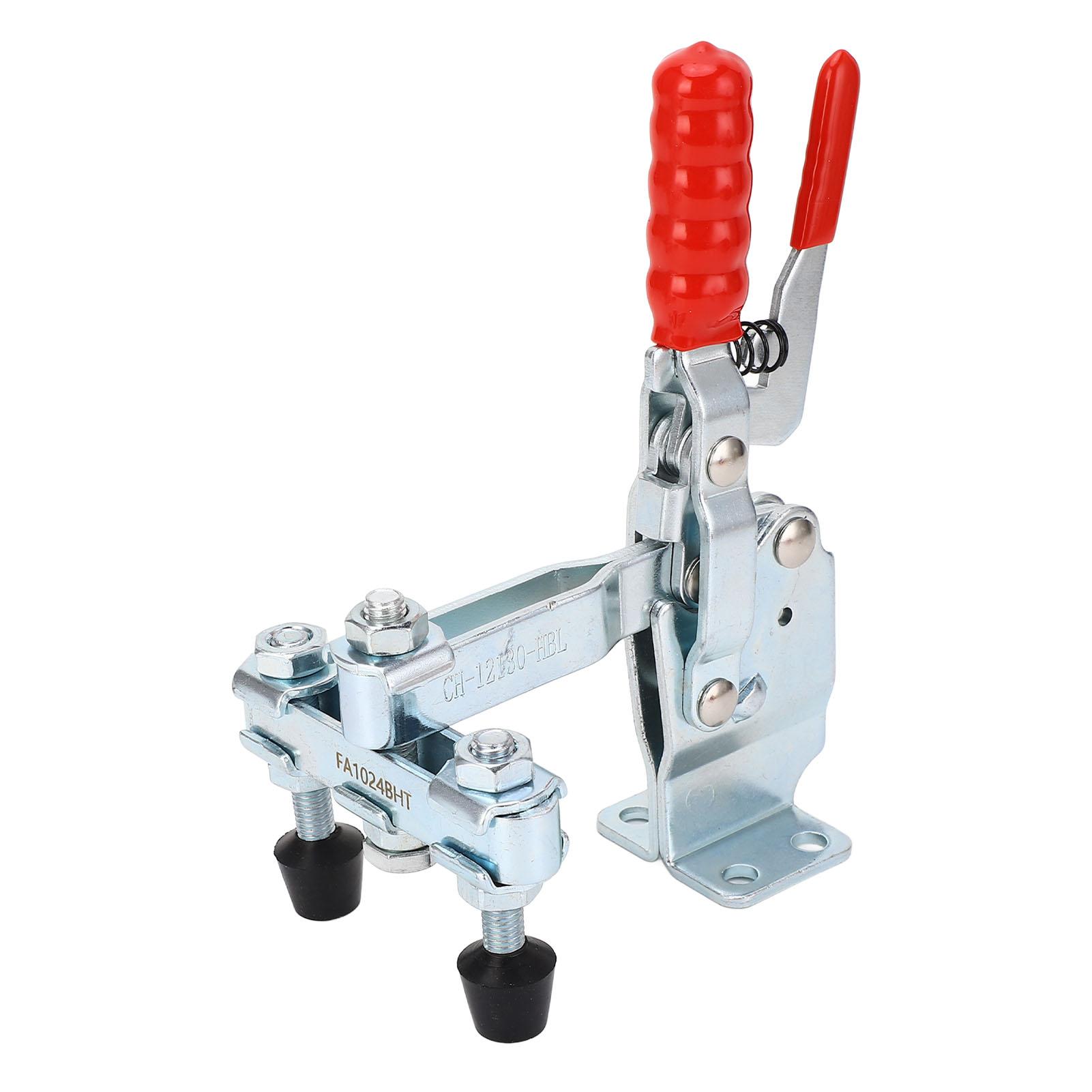 

Быстросъемный вертикальный зажим с двойной головкой и двойной ручкой, усилие зажима 227 кг, вертикальный шарнирный зажим для