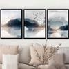 Set of 3 Abstract Landscape Prints Watercolor Neutral Abstract Printable Wall Art Minimalist Living Room Wall Decor Gift Poster