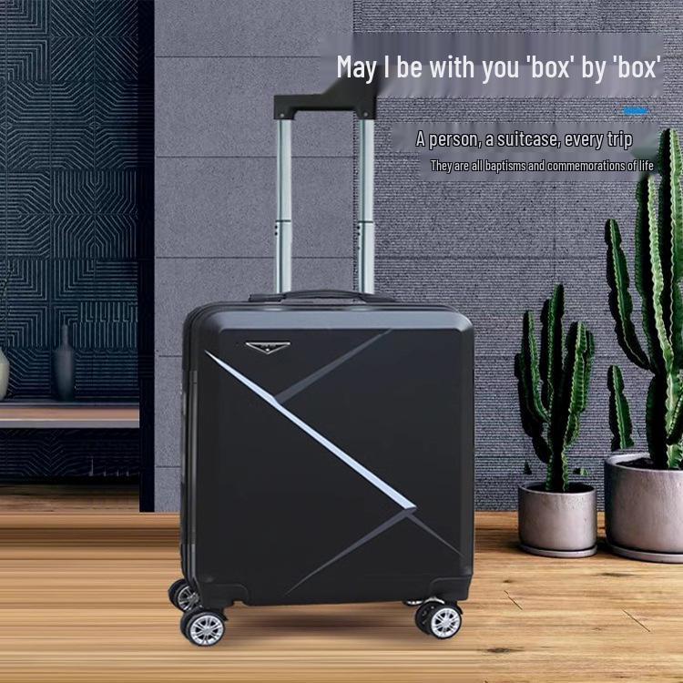 18" Carry-on Travel Suitcase with Universal Wheels and Lock, Sturdy Trolley Case for Students, 20" Version Available