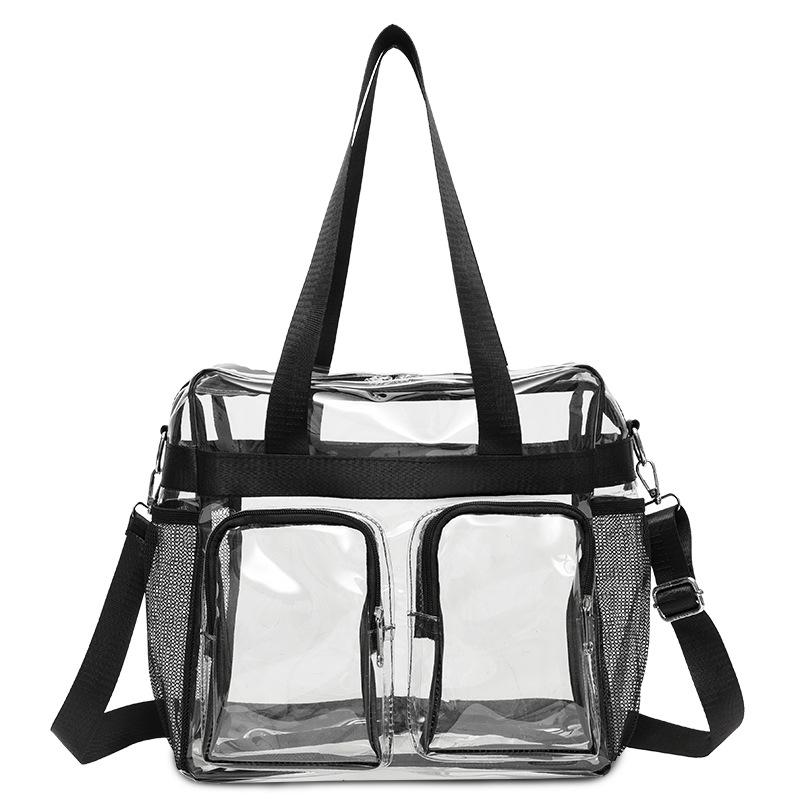 Large Capacity PVC Travel Bag - Wet/Dry Separation, Waterproof, Handheld & Crossbody Gym Bag