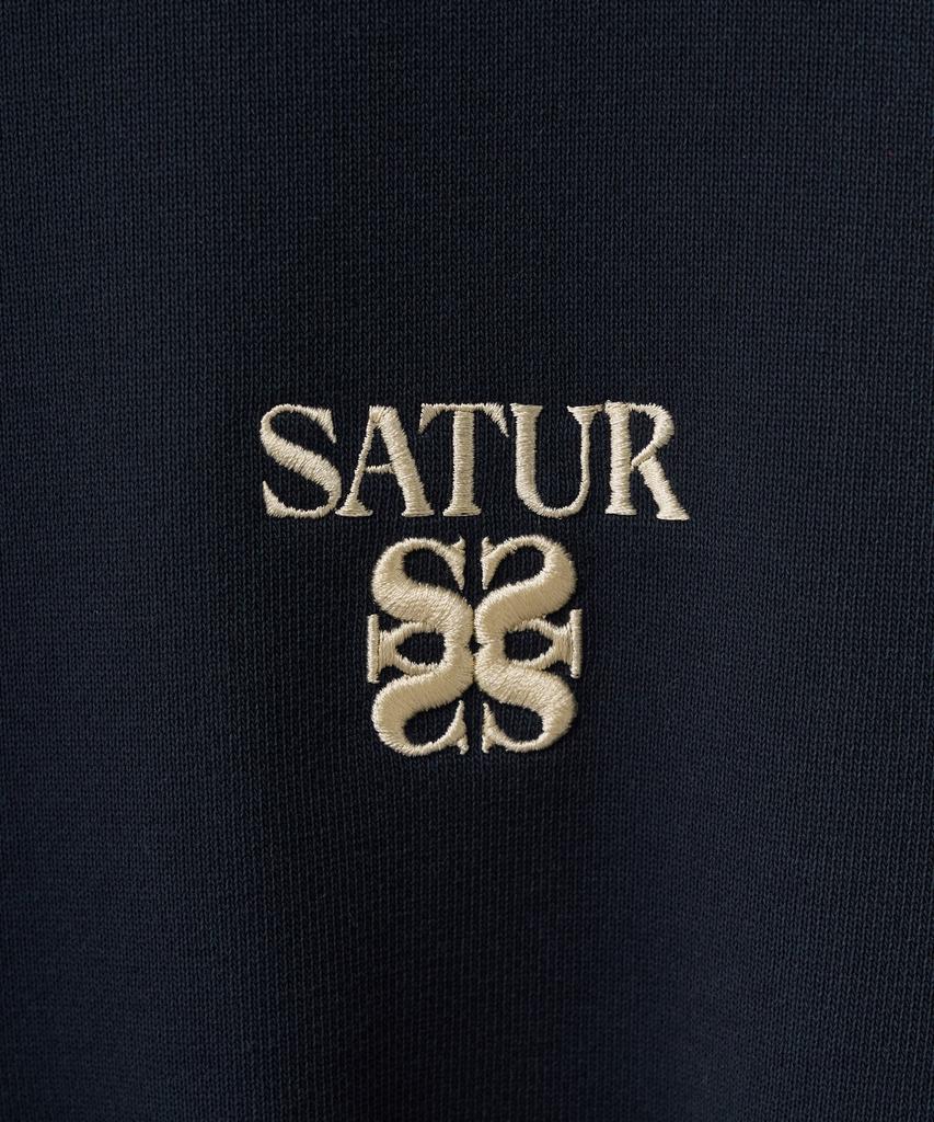Seteo Lauren Small Logo Basic Sweatshirt Navy