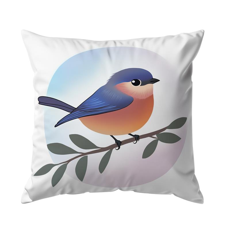 1 Pc Bird Pillow Cover For Home Living Room Bedroom Sofa Office Decorative Pillowcase Soft Throw Pillows 45*45 Cm