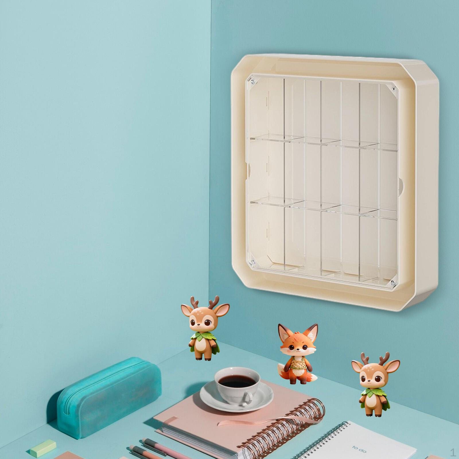 

Figure Display Case Organizer Box Stand Desktop Gift Household Showcase Storage Cabinet for Mini вершковий