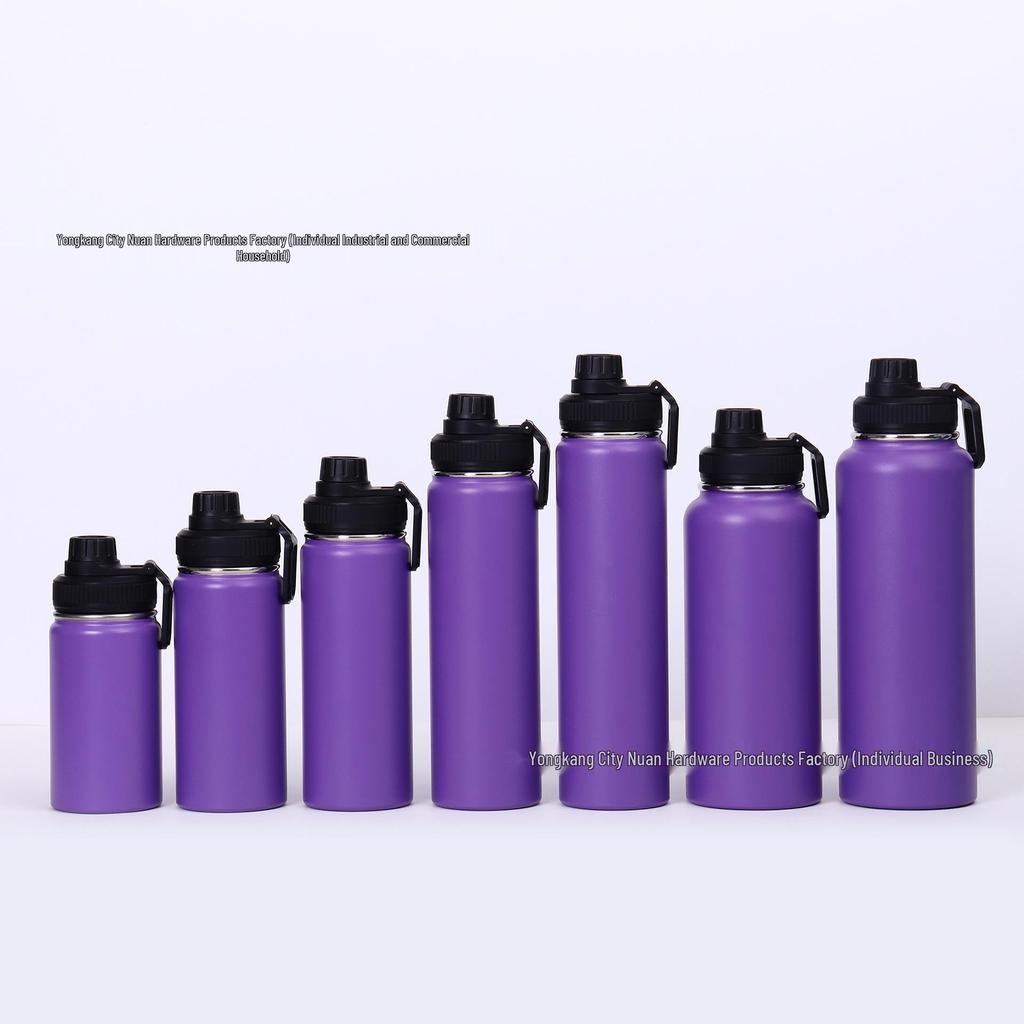 American Style 304 Stainless Steel Thermos Mug - Large Capacity Sports Water Bottle & Outdoor Kettle