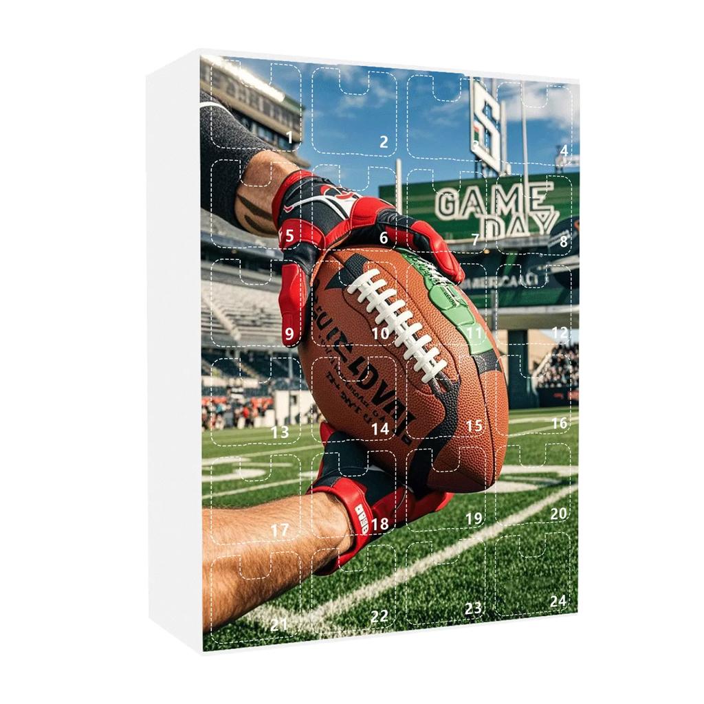 24 Days Advent Calendar American Football Themed Countdown Gifts Box For Fans And Collectors