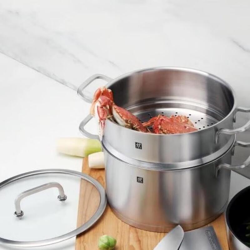 Zwilling ZW-C130 Moment 24cm Deep Stew Pot with Steamer Set