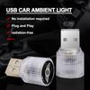 1Pcs USB Car LED Light Auto Interior Atmosphere Light Car Emblem Styling For Mini Cooper One S Clubman R50 R53 R56 R60 F55 F56 R57 R58 R59