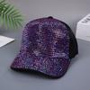 Summer Korean Version Colorful Rhinestone Baseball Cap For Women Sun Protection Sunshade Personality Full Diamond Cap For Men
