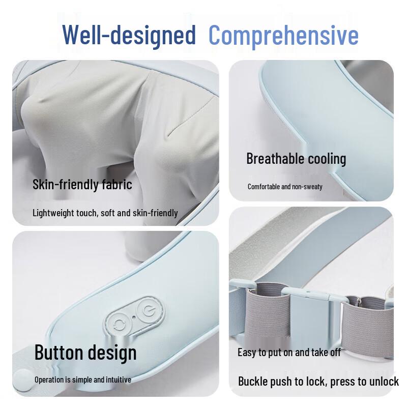 Wireless Shoulder & Neck SPA Massage Shawl CN Plug (adapter Included)