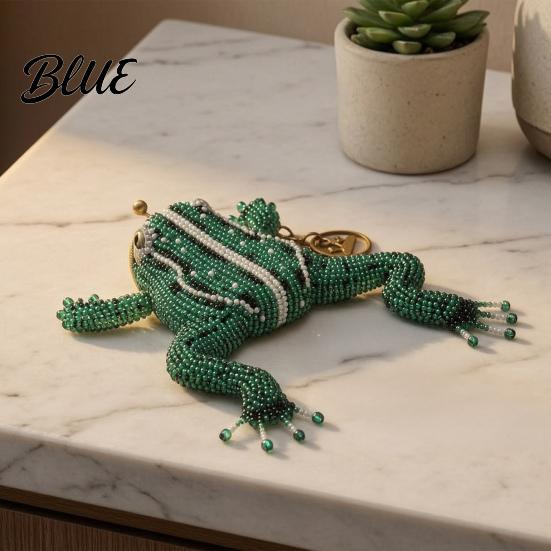 Kleines Kissenschloss mit Schloss Münzbörse DIY Frosch Münzhalter Niedliche Tasche Perlenkröte