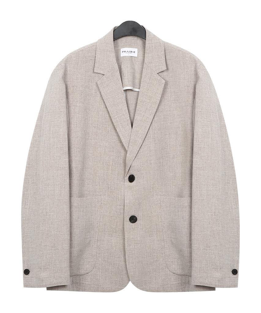 Prairie [Summer Setup] Like Linen Oversized Blazer Setup