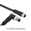 Waterproof Double Plug M8 3P 4P 5P 6P 8Pin 1M 2M PUR/PVC Cable Straight/Angle Aviation Male Female Plug Sensor Power Connector