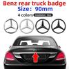 3D ABS silver/Black 9cm 90mm car rear Tail Trunk emblem badge sticker Decals For Mercedes Benz W117 W177 W176 X253 W247 W213