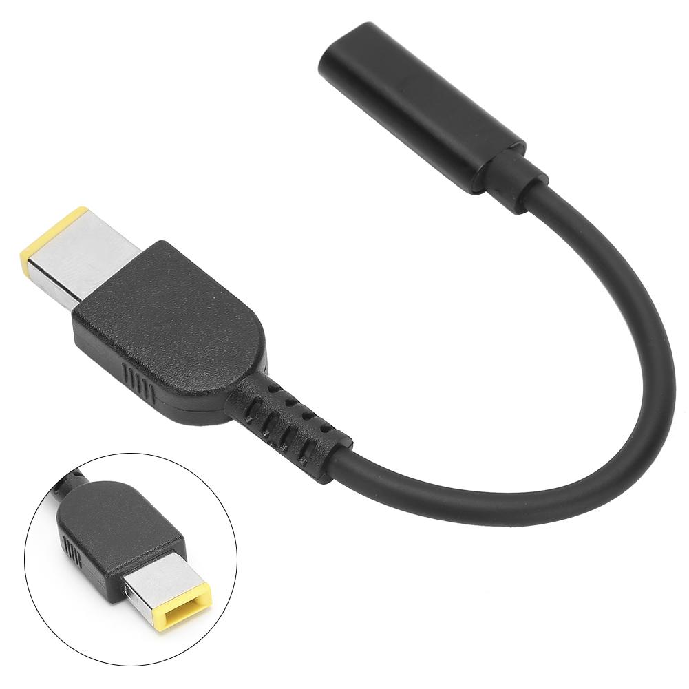 TypeC Female To DC Adapter for Lenovo Power Line Square Port 11 X 5.0mm Male Cable 17cm