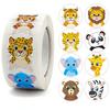 100-500pcs Reward Encouraging Graphic Stationery Animal Sticker Kindergarten School Students Child Teacher Cartoon Cute Sticker