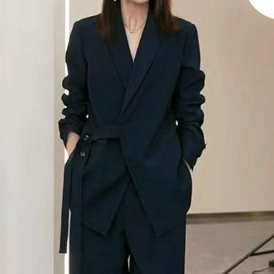 

Стиль золовки 2024: Комплект из двух предметов: брюки палаццо свободного кроя больших размеров для женщин - Весна и Осень XXXXL