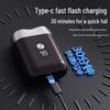 Mini Rechargeable Double-Head Waterproof Electric Shaver for Men - Portable Hair Remover for Travel