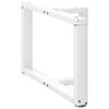 Vidaxl Nogi Do Stolika Kawowego, 2 Pcs., Białe, 70X25X(42-43) Cm, Stal