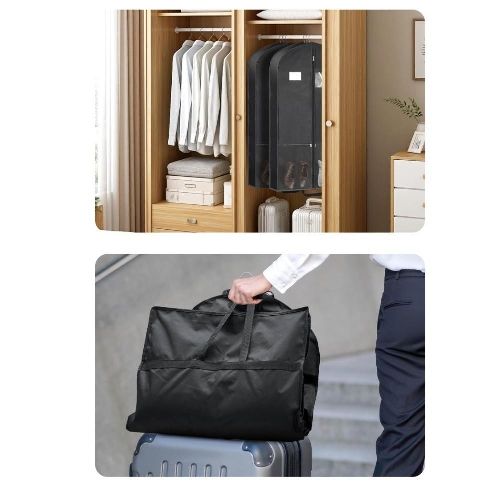 Heavy Duty Travel Garment Bags Dustroof Non-Woven Hanging Garment Suit Bag Clothes Protection
