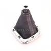 5 Speed Gear Stick Shift Knob Level Leather Boot For VW Polo 6R Hatchback 2009 2010 2011 2012 2013 Car-styling