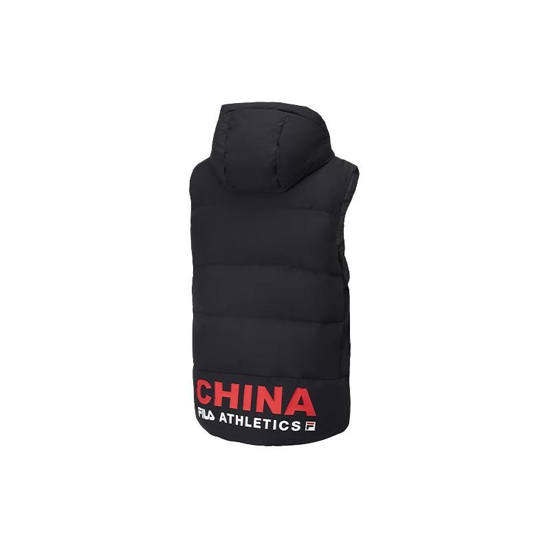 New FILA Vests Men's Black A11M046973F-BK