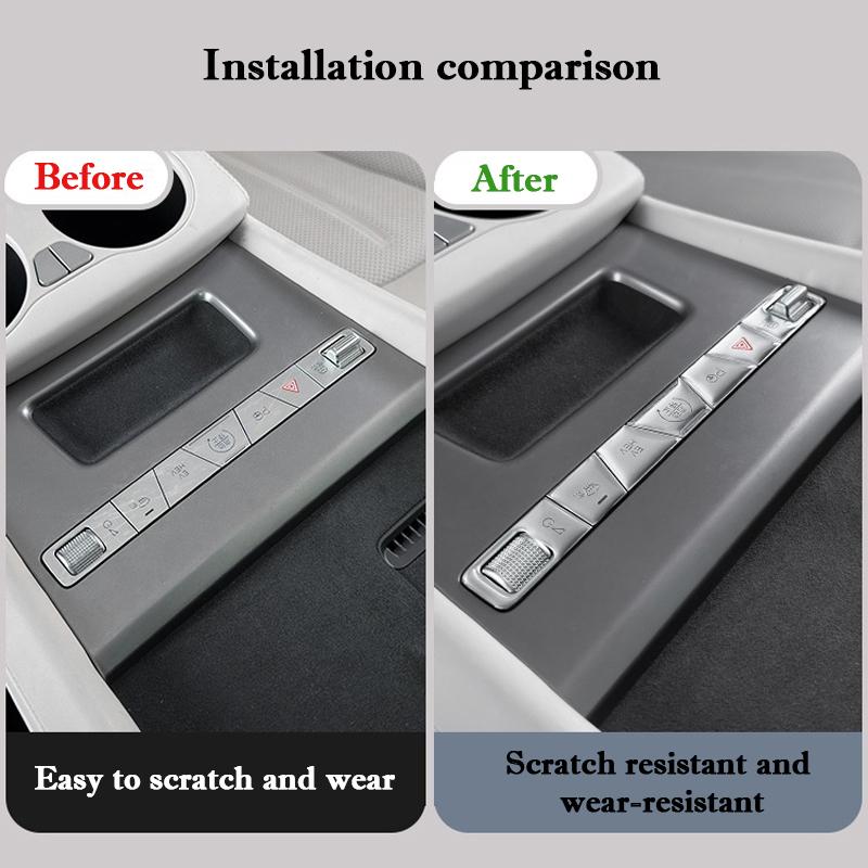 For BYD Yuan Up Pro 2024 2025 Central Control Panel Button Sticker Drop Glue Button Protection Interior Decor Accessories