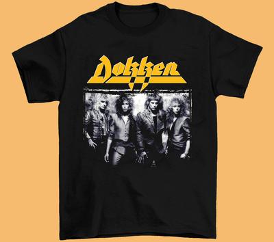 Inspired Dokken Band 90s Funny Black Size S To 4XL Cotton Unisex T-Shirt VX35 Unisex T-Shirt